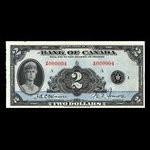 Canada, Banque du Canada, 2 dollars : 1935