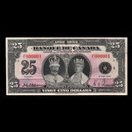 Canada, Banque du Canada, 25 dollars : 6 mai 1935