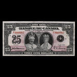 Canada, Banque du Canada, 25 dollars : 6 mai 1935