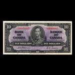 Canada, Banque du Canada, 10 dollars : 2 janvier 1937