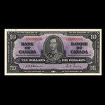 Canada, Banque du Canada, 10 dollars : 2 janvier 1937