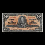 Canada, Banque du Canada, 50 dollars : 2 janvier 1937