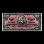 Canada, Banque du Canada, 1,000 dollars : 2 janvier 1937