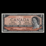 Canada, Banque du Canada, 2 dollars : 1954