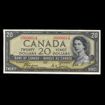 Canada, Banque du Canada, 20 dollars : 1954