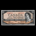 Canada, Banque du Canada, 50 dollars : 1954