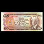 Canada, Banque du Canada, 100 dollars : 1975