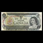 Canada, Banque du Canada, 1 dollar : 1973