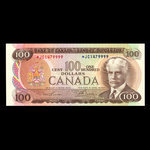 Canada, Banque du Canada, 100 dollars : 1975