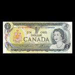 Canada, Banque du Canada, 1 dollar : 1973