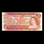 Canada, Banque du Canada, 2 dollars : 1974