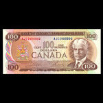 Canada, Banque du Canada, 100 dollars : 1975