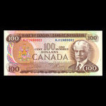 Canada, Banque du Canada, 100 dollars : 1975