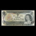 Canada, Banque du Canada, 1 dollar : 1973