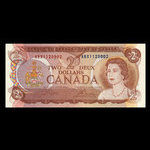 Canada, Banque du Canada, 2 dollars : 1974