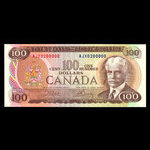 Canada, Banque du Canada, 100 dollars : 1975