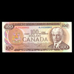 Canada, Banque du Canada, 100 dollars : 1975