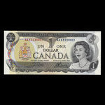 Canada, Banque du Canada, 1 dollar : 1973