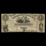 Canada, Commercial Bank of the Midland District, 1 dollar : 1 juillet 1848