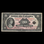 Canada, Banque du Canada, 20 dollars : 1935