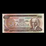 Canada, Banque du Canada, 100 dollars : 1975