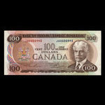 Canada, Banque du Canada, 100 dollars : 1975