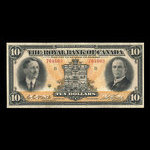 Canada, Banque Royale du Canada, 10 dollars : 3 janvier 1927