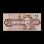 Canada, Banque du Canada, 2 dollars : 1986