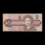 Canada, Banque du Canada, 2 dollars : 1986