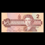 Canada, Banque du Canada, 2 dollars : 1986