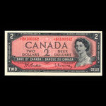 Canada, Banque du Canada, 2 dollars : 1954