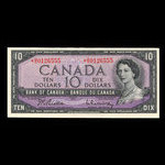 Canada, Banque du Canada, 10 dollars : 1954