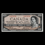 Canada, Banque du Canada, 100 dollars : 1954