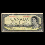 Canada, Banque du Canada, 1 dollar : 1954