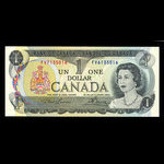 Canada, Banque du Canada, 1 dollar : 1973