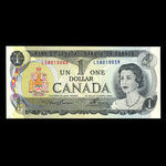 Canada, Banque du Canada, 1 dollar : 1973