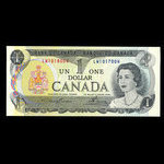 Canada, Banque du Canada, 1 dollar : 1973