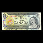 Canada, Banque du Canada, 1 dollar : 1973