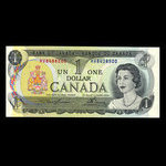 Canada, Banque du Canada, 1 dollar : 1973