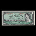 Canada, Banque du Canada, 1 dollar : 1954