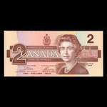 Canada, Banque du Canada, 2 dollars : 1986