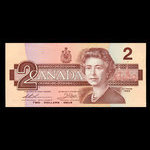 Canada, Banque du Canada, 2 dollars : 1986