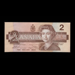 Canada, Banque du Canada, 2 dollars : 1986