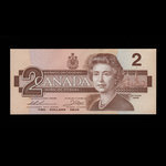 Canada, Banque du Canada, 2 dollars : 1986