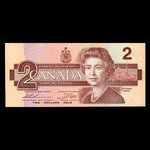 Canada, Banque du Canada, 2 dollars : 1986