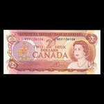 Canada, Banque du Canada, 2 dollars : 1974