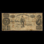 Canada, Molsons Bank, 1 dollar : 1 septembre 1837