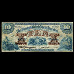 Canada, Bank of British North America, 10 dollars : 3 juillet 1877