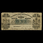 Canada, Bank of British North America, 1 dollar : 1 janvier 1856