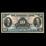 Canada, Dominion Bank, 10 dollars : 1 février 1931